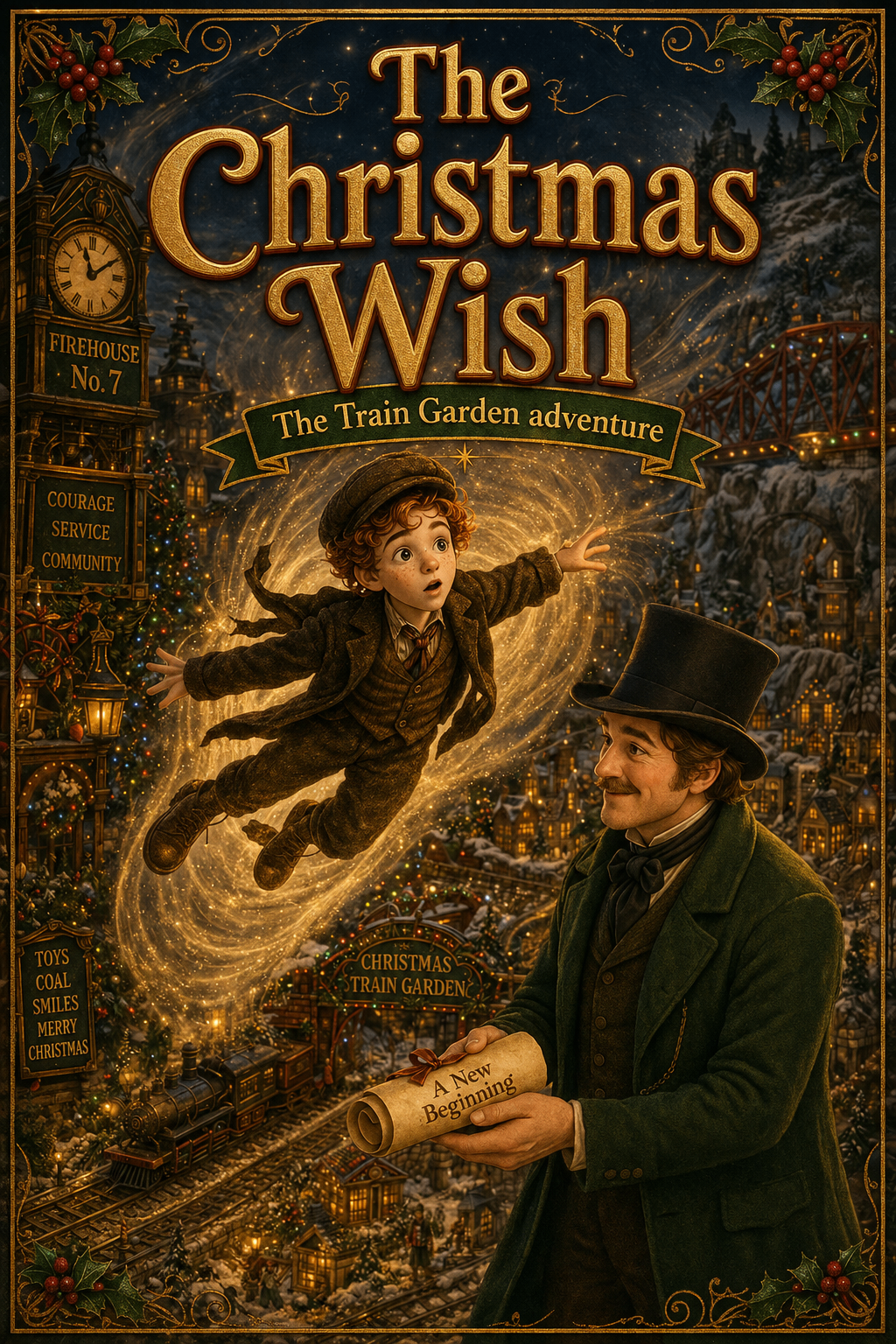 Cover of The Christmas Wish — A Train Garden Adventure